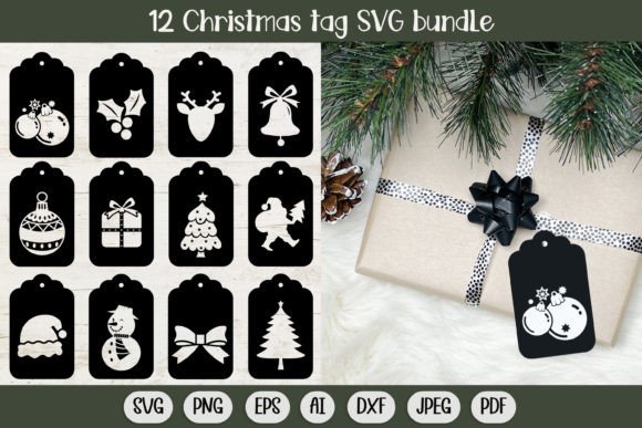 Download Christmas Gift Tag Svg, Christmas Bundle - Christmas gift tag svg Collection