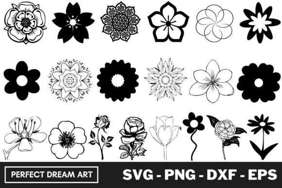 Download Flower Silhouette Bundles - Bundles Collection