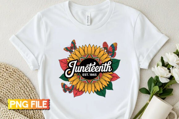 Download Juneteenth Est 1865 PNG, Sunflower PNG - Premium Resources