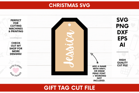 Download Christmas Gift Tag SVG - Christmas gift tag svg Collection