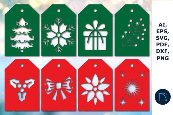 Download Laser Cut Christmas Gift Tag SVG Bundle - Christmas gift tag svg Collection